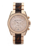 Michael Kors Blair Rose Gold Dial Two Tone Steel Strap Watch For Women - MK5859 Authentic Buy Shop Now
