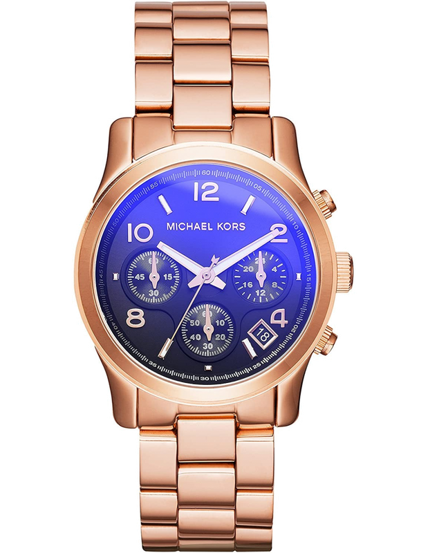 Michael Kors Runway Iridescent Dial Rose Gold Steel Strap Watch for Women - MK5940 Authentic Buy Shop Now
