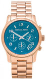 Michael Kors Runway Iridescent Dial Rose Gold Steel Strap Watch for Women - MK5940 Authentic Buy Shop Now
