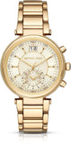 Michael Kors Sawyer White Dial Gold Steel Strap Watch for Women - MK6362 Authentic Buy Shop Now
