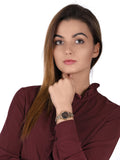 Michael Kors Runway Mercer Analog Brown Dial Gold Steel Strap Watch For Women - MK6855 Authentic Buy Shop Now
