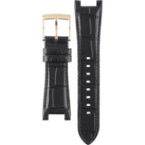 Michael Kors Parker Chronograph Black Dial Black Leather Strap Watch For Women - MK6984 Authentic Buy Shop Now