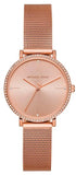 Michael Kors Mini Jayne Crystals Rose Gold Dial Rose Gold Mesh Strap Watch for Women - MK7122 Authentic Buy Shop Now