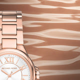 Michael Kors Camille Quartz White Dial Rose Gold Steel Strap Watch For Women - MK7256 Authentic Buy Shop Now