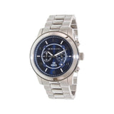 Michael Kors Stop Hunger Chronograph Blue Dial Silver Steel Strap Watch for Men - MK8314 Authentic Buy Shop Now
