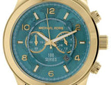 Michael Kors Runway Stop Hunger Blue Dial Gold Steel Strap Watch for Men - MK8315 Authentic Buy Shop Now