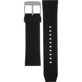 Michael Kors Janelle Quartz Silver Dial Black Rubber Strap Watch For Women - MK7138 Authentic Buy Shop Now