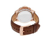 Michael Kors Ryker Analog Gray Dial Brown Leather Strap Watch For Men - MK8519 Authentic Buy Shop Now