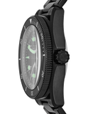 Michael Kors Maritime Three Hand Black Dial Black Steel Strap Watch for Men - MK9181 Authentic Buy Shop Now