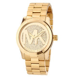 Michael Kors Runway Gold Dial Gold Steel Strap Watch for Women - MK5706 Authentic Buy Shop Now