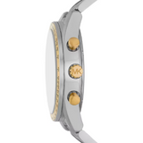 Michael Kors Accelerator Chronograph White Dial Silver Steel Strap Watch For Men - MK9112 Authentic Buy Shop Now