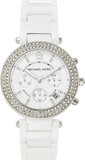 Michael Kors Parker White Dial White Ceramic Strap Watch for Women - MK5654 Authentic Buy Shop Now