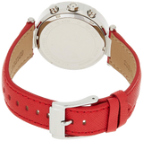 Michael Kors Parker Silver Dial Red Leather Strap Watch for Women - MK2278 Authentic Buy Shop Now