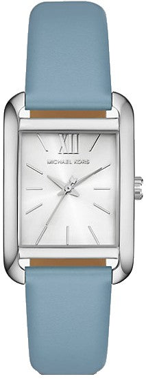 Michael Kors Petite Monroe White Dial Blue Leather Strap Watch for Women - MKO1061 Authentic Buy Shop Now