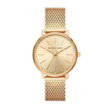 Michael Kors Pyper Quartz Gold Dial Gold Mesh Strap Watch For Women - MK4339 Authentic Buy Shop Now