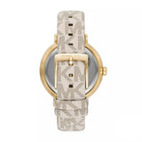 Michael Kors Pyper Analog Silver Dial White Leather Strap Watch for Women - MK2946 Authentic Buy Shop Now
