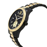 Michael Kors Lexington Quartz Black Dial Two Tone Steel Strap Watch For Men - MK8948 Authentic Buy Shop Now