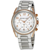 Michael Kors Blair Chronograph Silver Dial Silver Steel Strap Watch for Women - MK5459 Authentic Buy Shop Now