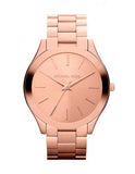 Michael Kors Slim Runway Rose Gold Dial Rose Gold Steel Strap Watch for Women - MK3197 Authentic Buy Shop Now