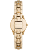 Michael Kors Runway Mercer Analog Brown Dial Gold Steel Strap Watch For Women - MK6855 Authentic Buy Shop Now