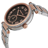 Michael Kors Skylar Black Dial Two Tone Steel Strap Watch for Women - MK5957 Authentic Buy Shop Now