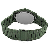 Michael Kors Slim Runway Quartz Black Dial Green Steel Strap Watch For Men - MK8715 Authentic Buy Shop Now