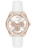 Michael Kors Oversized Sport Quartz White Dial White Rubber Strap Watch For Women - MK6945 Authentic Buy Shop Now