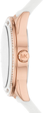 Michael Kors Oversized Sport Quartz White Dial White Rubber Strap Watch For Women - MK6945 Authentic Buy Shop Now