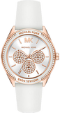 Michael Kors Oversized Sport Quartz White Dial White Rubber Strap Watch For Women - MK6945 Authentic Buy Shop Now