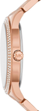 Michael Kors Tibby Quartz Rose Gold Dial Rose Gold Steel Strap Watch For Women - MK6880 Authentic Buy Shop Now