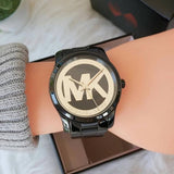 Michael Kors Runway Black Dial Black Steel Strap Watch for Women - MK6057 Authentic Buy Shop Now