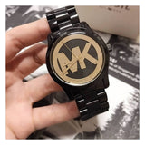 Michael Kors Runway Black Dial Black Steel Strap Watch for Women - MK6057 Authentic Buy Shop Now