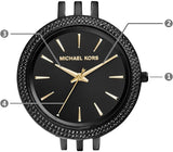 Michael Kors Darci Black Dial Black Steel Strap Watch for Women - MK3337 Authentic Buy Shop Now