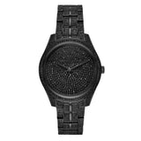 Michael Kors Lauryn Analog Crystals Black Dial Black Steel Strap Watch For Women - MK3980 Authentic Buy Shop Now