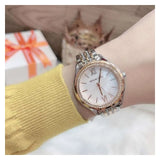 Michael Kors Mindy Three Hand White Dial Two Tone Steel Strap Watch For Women - MK7077 Authentic Buy Shop Now