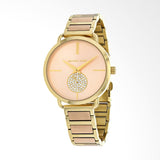 Michael Kors Portia Rose Gold Dial Two Tone Steel Strap Watch for Women - MK3706 Authentic Buy Shop Now