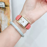 Michael Kors Petite Monroe White Dial Orange Leather Strap Watch for Women - MKO1060 Authentic Buy Shop Now