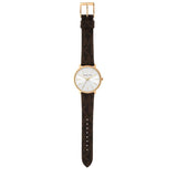 Michael Kors Pyper Quartz Silver Dial Brown Leather Strap Watch For Women - MK2857 Authentic Buy Shop Now