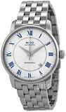 Mido Baroncelli III Automatic Silver Dial Silver Steel Strap Watch For Women - M7600.4.21.1 Authentic Buy Shop Now