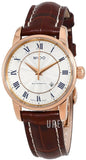 Mido Baroncelli III Automatic Silver Dial Brown Leather Strap Watch For Men - M8600.2.21.8 Authentic Buy Shop Now