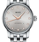Mido Baroncelli III Automatic Silver Dial Silver Steel Strap Watch For Women - M7600.4.21.1 Authentic Buy Shop Now