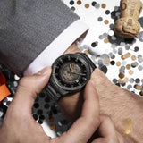 Mido Commander II Automatic Gradient Black Dial Black Steel Strap Watch For Men - M021.407.33.411.00 Authentic Buy Shop Now