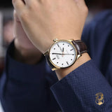 Mido Multifort Automatic Silver Dial Brown Leather Strap Watch For Men - M005.430.36.031.80 Authentic Buy Shop Now