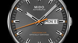 Mido Commander II Automatic Chronometer Grey Dial Silver Steel Strap Watch For Men - M021.431.11.061.01 Authentic Buy Shop Now