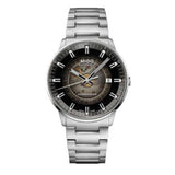 Mido Commander Automatic Gradient Black Dial Silver Steel Strap Watch For Men - M021.407.11.411.00 Authentic Buy Shop Now