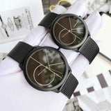 Calvin Klein Minimal Black Dial Black Mesh Bracelet Watch for Women - K3M5245X Authentic Buy Shop Now