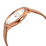 Calvin Klein Minimal White Dial Rose Gold Mesh Bracelet Watch for Men - K3M21626 Authentic Buy Shop Now