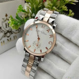 Marc Jacobs Baker White Dial Two Tone Steel Strap Watch for Women - MBM3331 Authentic Buy Shop Now