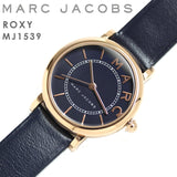 Marc Jacobs Roxy Navy Blue Dial Navy Blue Leather Strap Watch for Women - MJ1539 Authentic Buy Shop Now