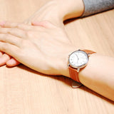 Marc Jacobs Roxy Silver Dial Brown Leather Strap Watch for Women - MJ1572 Authentic Buy Shop Now